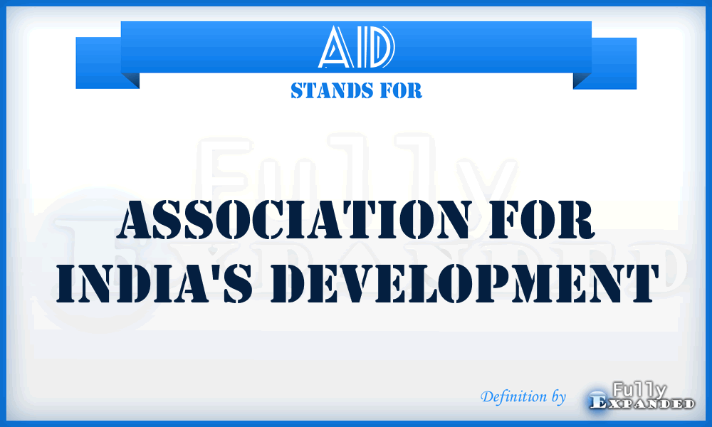 AID - Association For India's Development