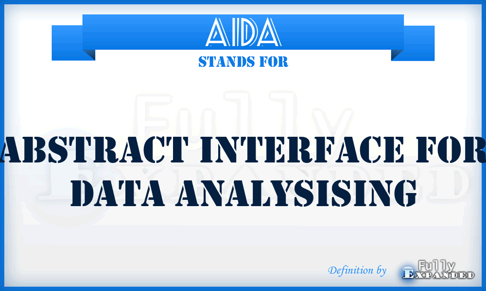 AIDA - Abstract Interface For Data Analysising