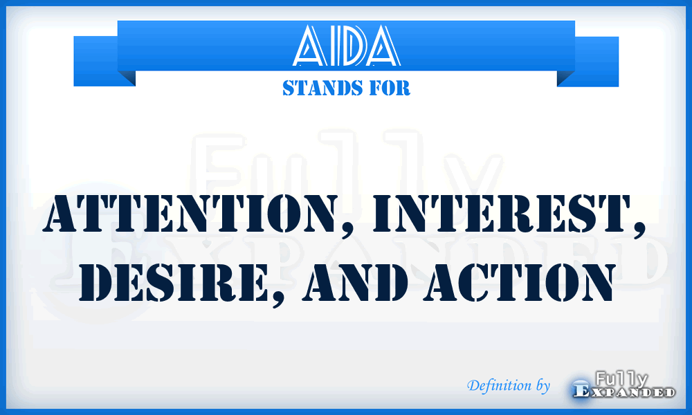 AIDA - Attention, Interest, Desire, and Action