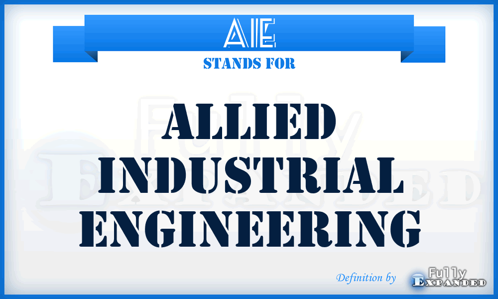 AIE - Allied Industrial Engineering