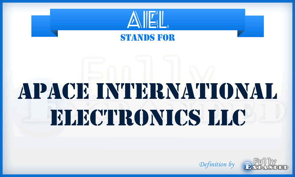 AIEL - Apace International Electronics LLC