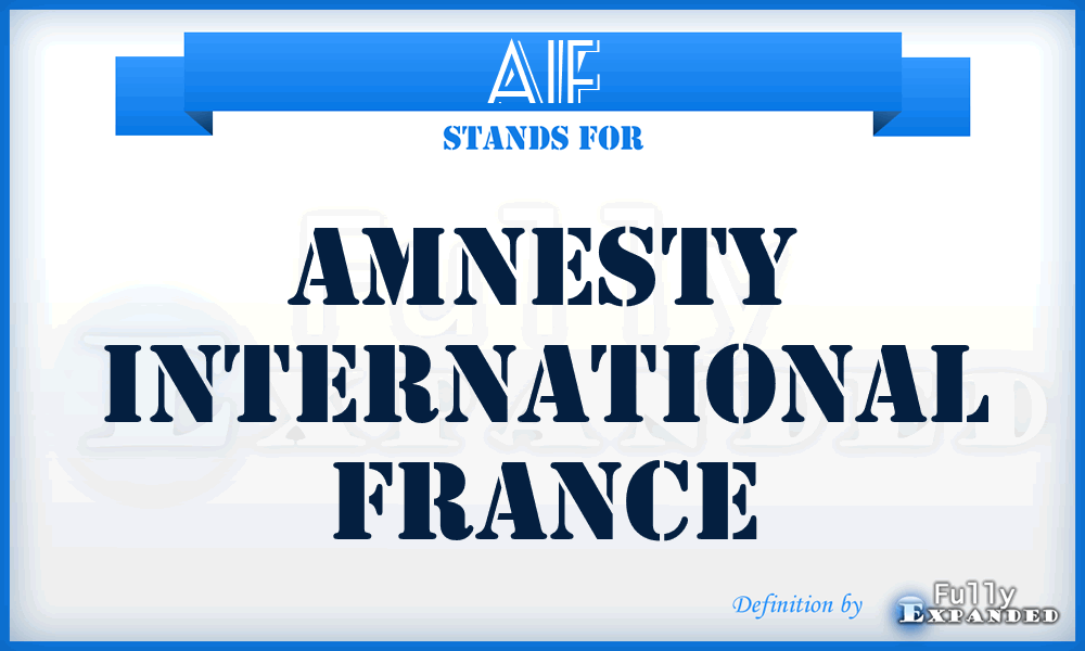 AIF - Amnesty International France