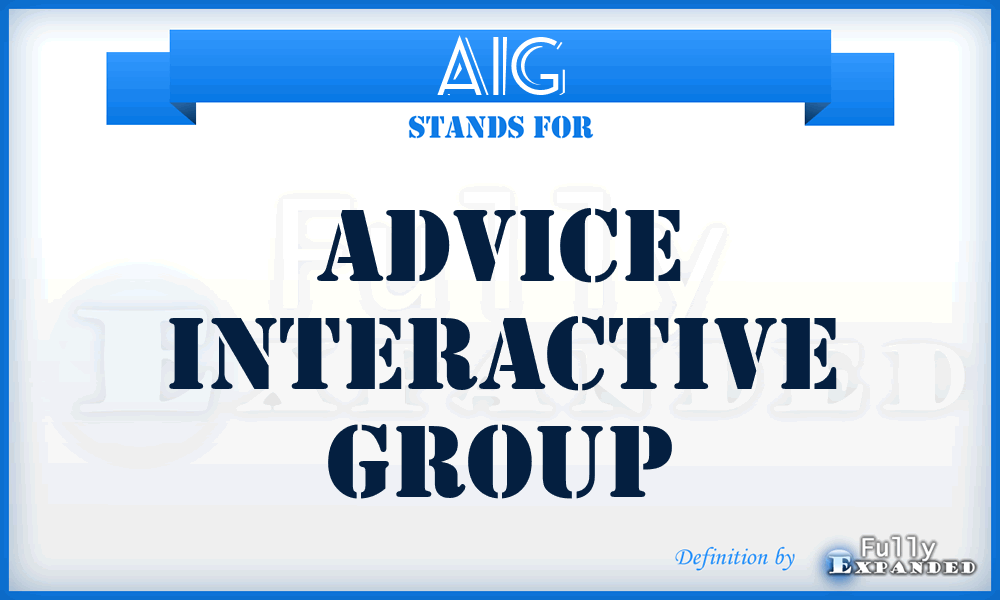 AIG - Advice Interactive Group