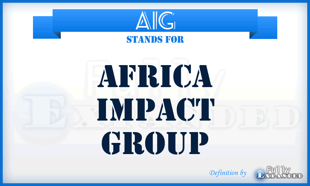 AIG - Africa Impact Group