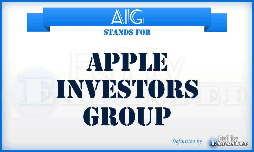 AIG - Apple Investors Group