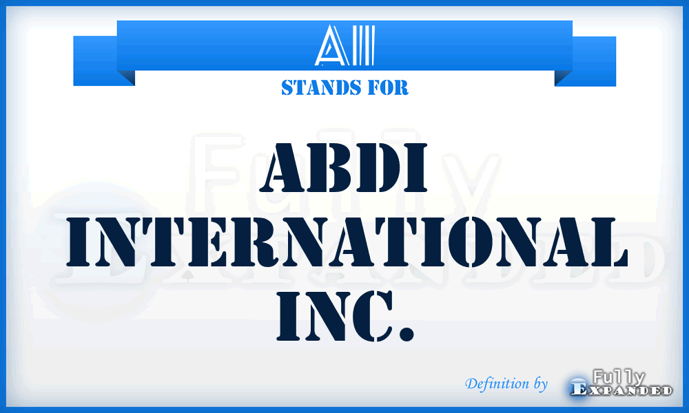 AII - Abdi International Inc.