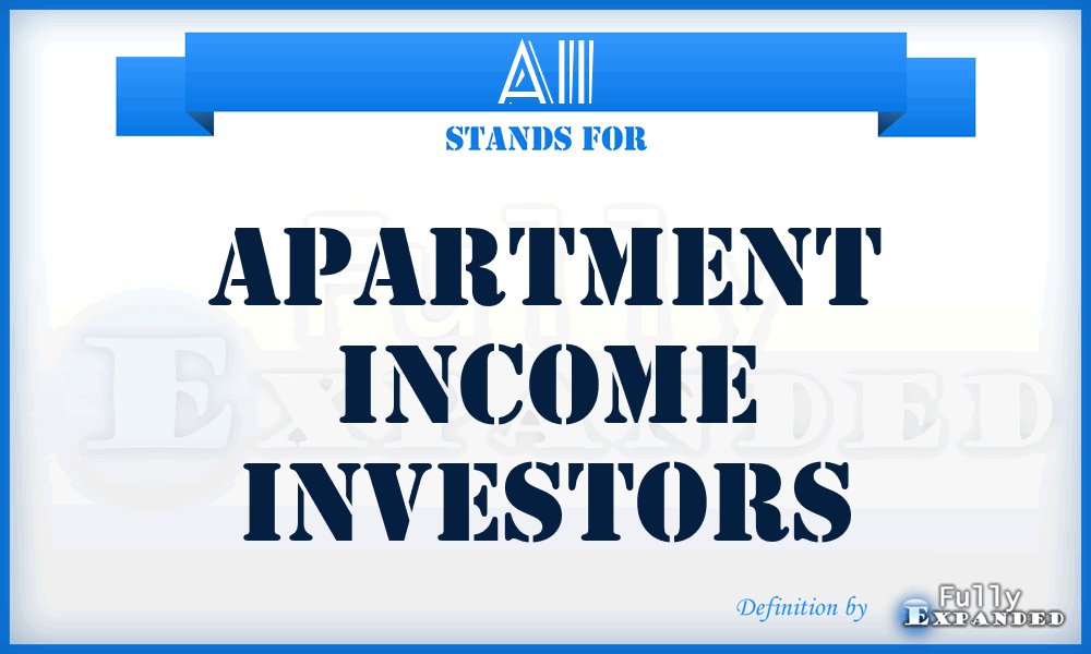 AII - Apartment Income Investors