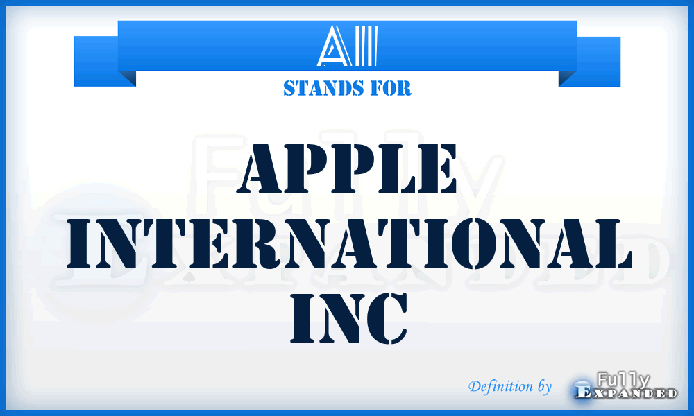 AII - Apple International Inc