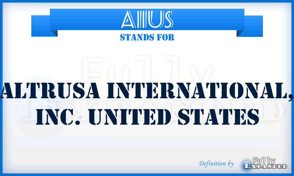 AIIUS - Altrusa International, Inc. United States