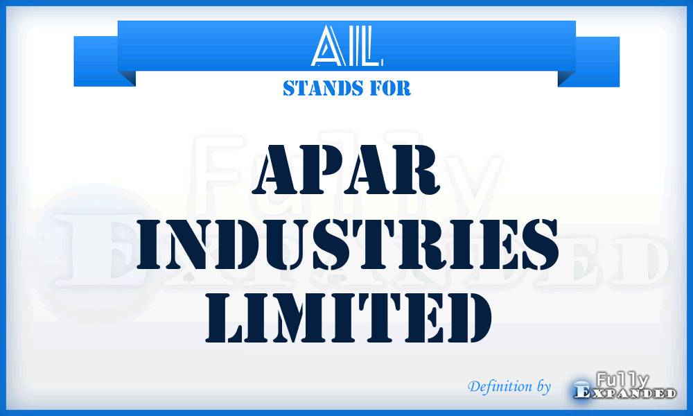 AIL - Apar Industries Limited