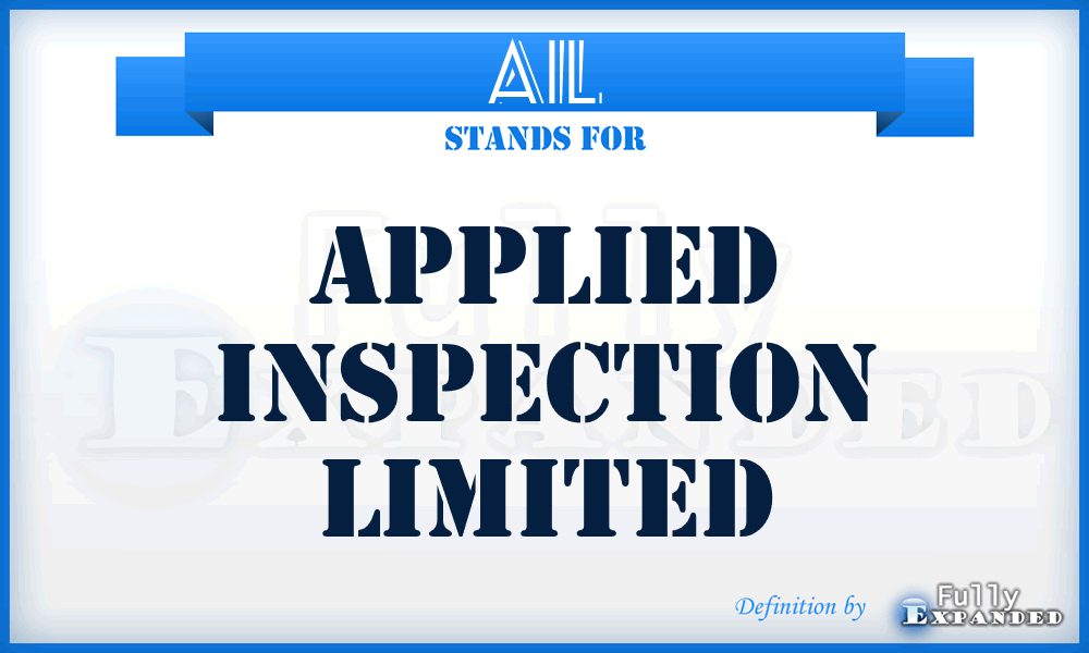 AIL - Applied Inspection Limited