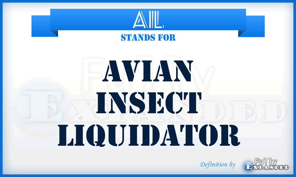 AIL - Avian Insect Liquidator