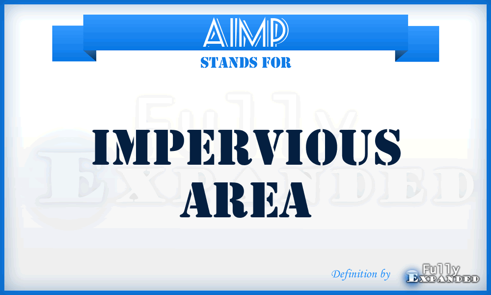 AIMP - Impervious Area