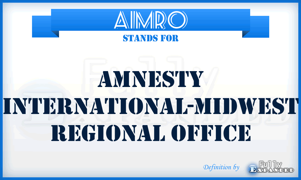 AIMRO - Amnesty International-Midwest Regional Office