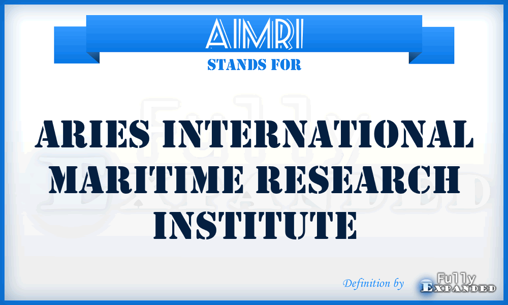AIMRI - Aries International Maritime Research Institute