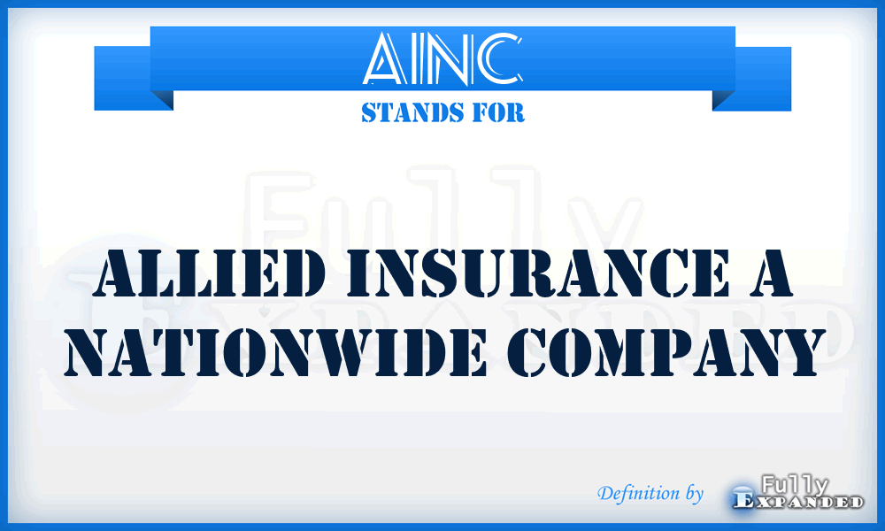 AINC - Allied Insurance a Nationwide Company