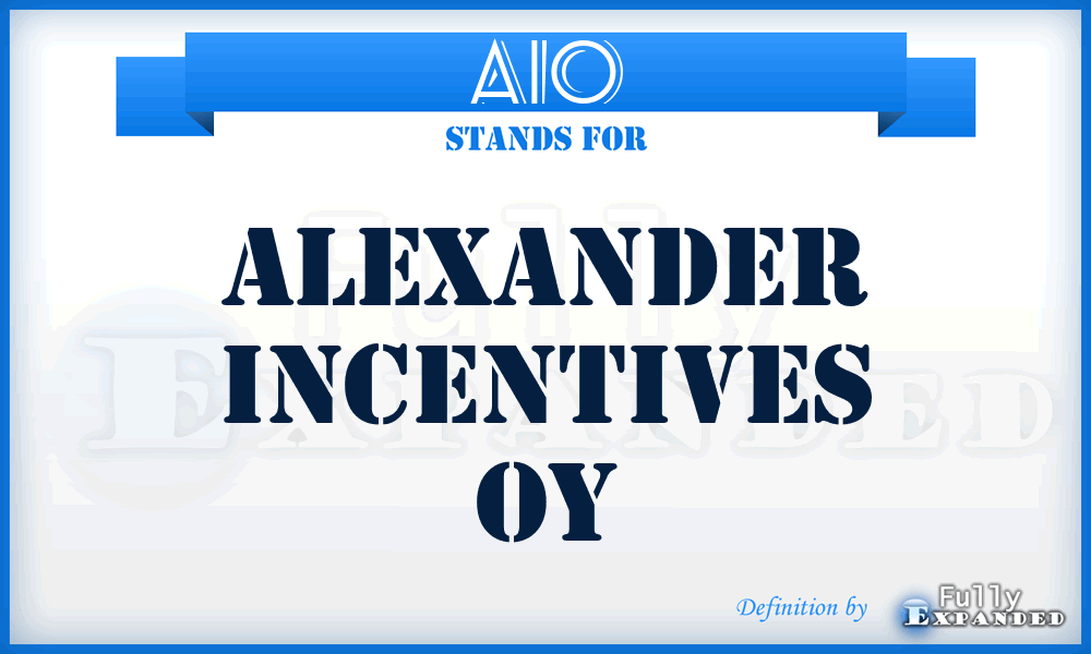 AIO - Alexander Incentives Oy