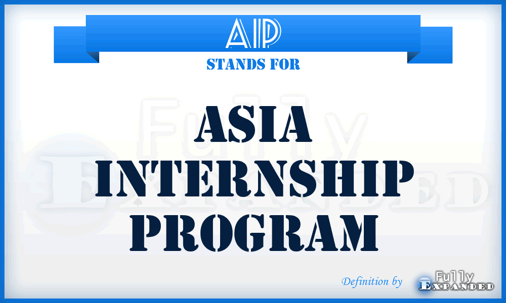 AIP - Asia Internship Program