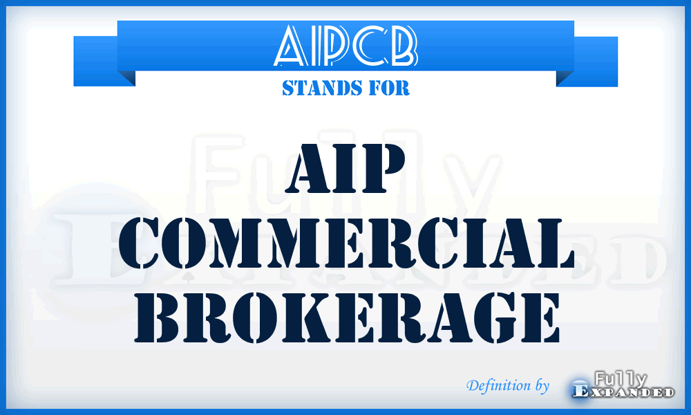 AIPCB - AIP Commercial Brokerage