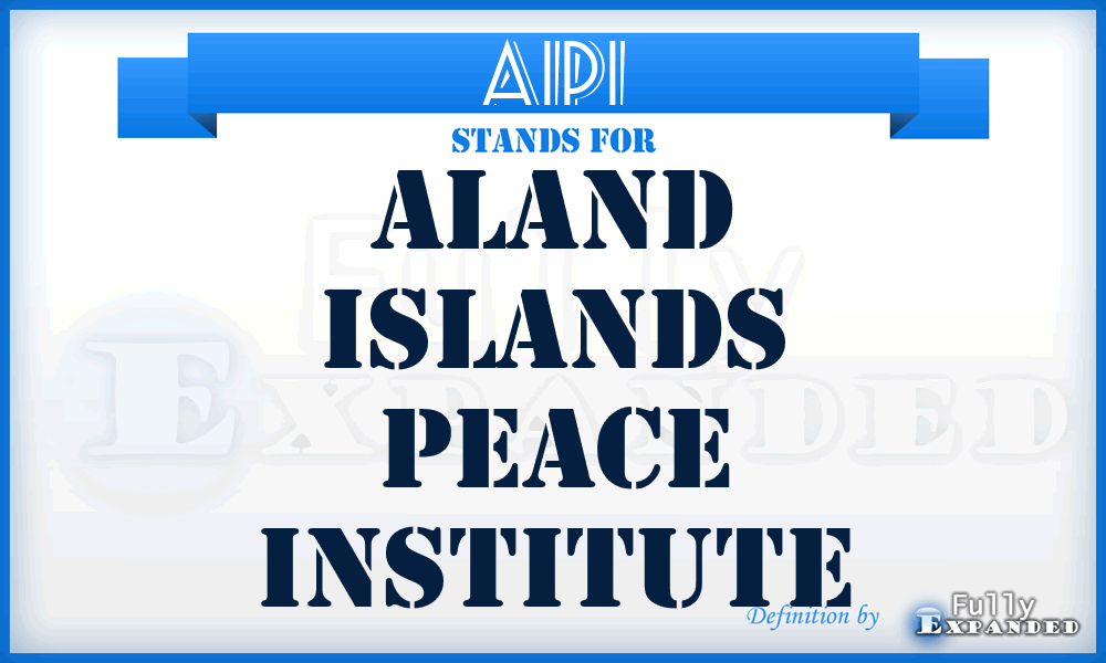 AIPI - Aland Islands Peace Institute