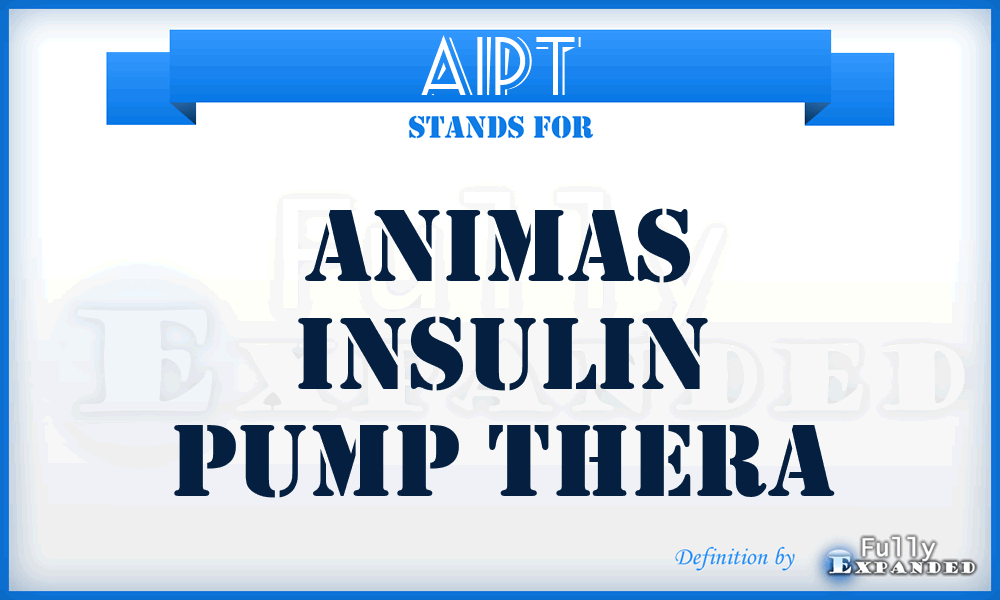 AIPT - Animas Insulin Pump Thera