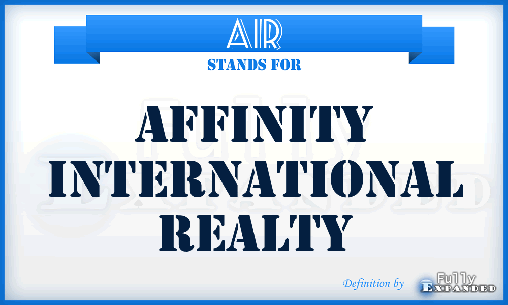 AIR - Affinity International Realty