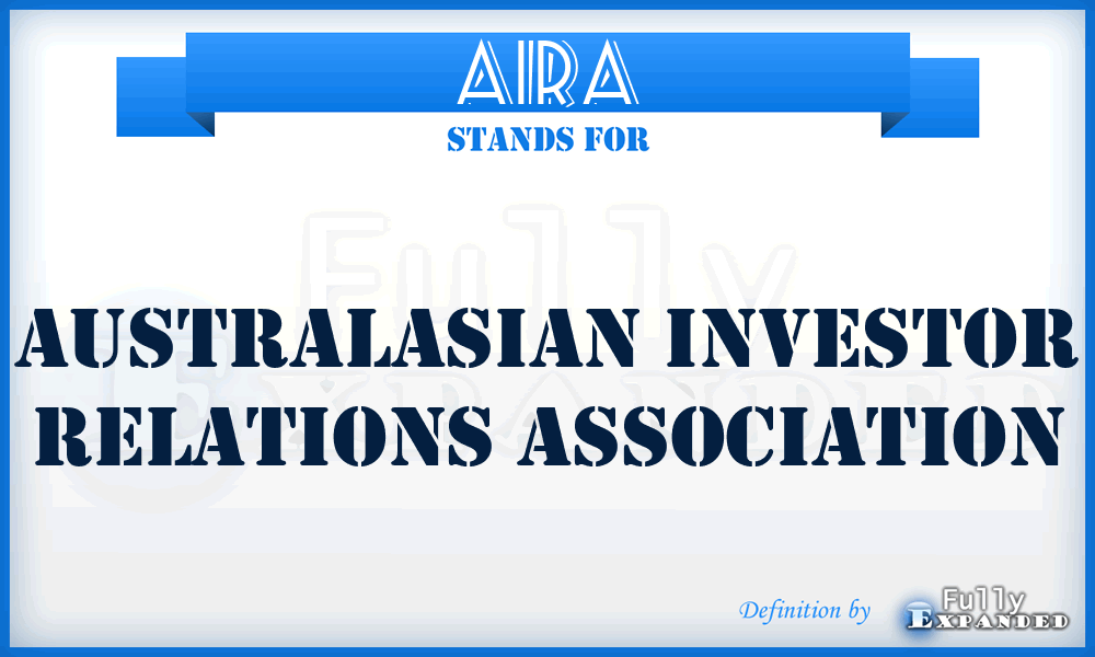 AIRA - Australasian Investor Relations Association