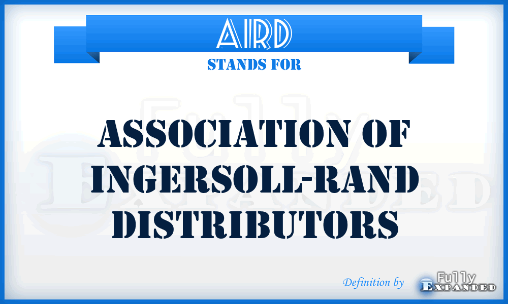 AIRD - Association of Ingersoll-Rand Distributors