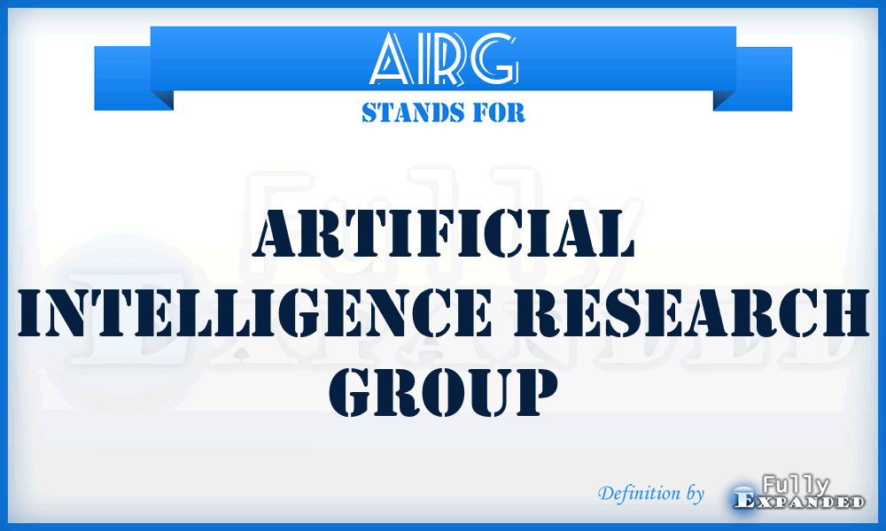 AIRG - Artificial Intelligence Research Group