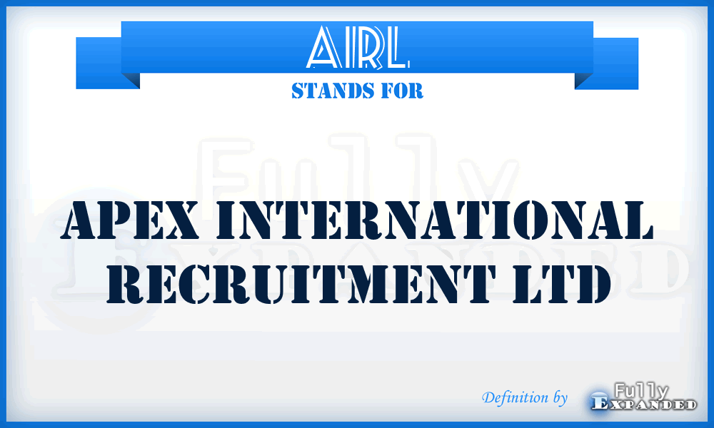 AIRL - Apex International Recruitment Ltd