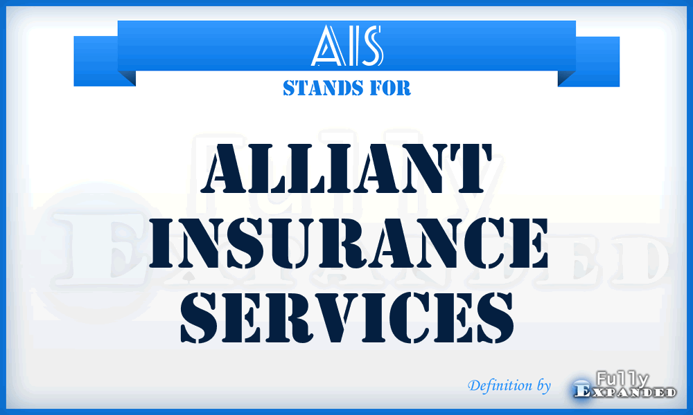 AIS - Alliant Insurance Services