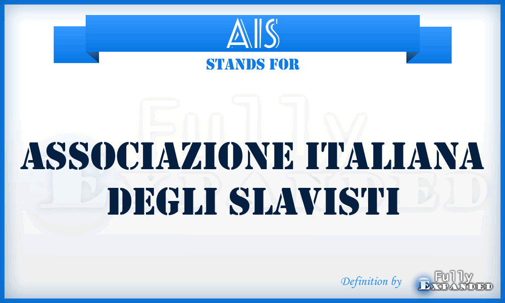 AIS - Associazione Italiana degli Slavisti