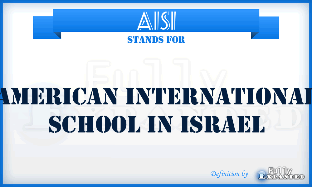 AISI - American International School in Israel
