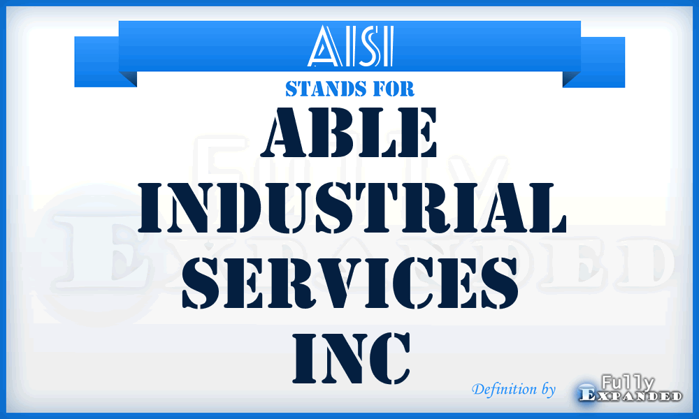 AISI - Able Industrial Services Inc