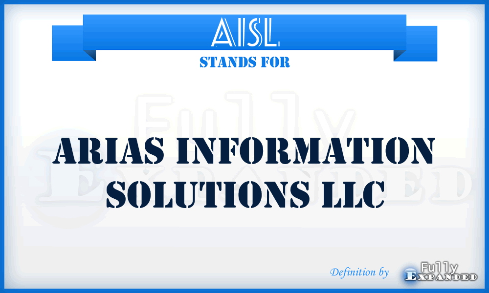 AISL - Arias Information Solutions LLC