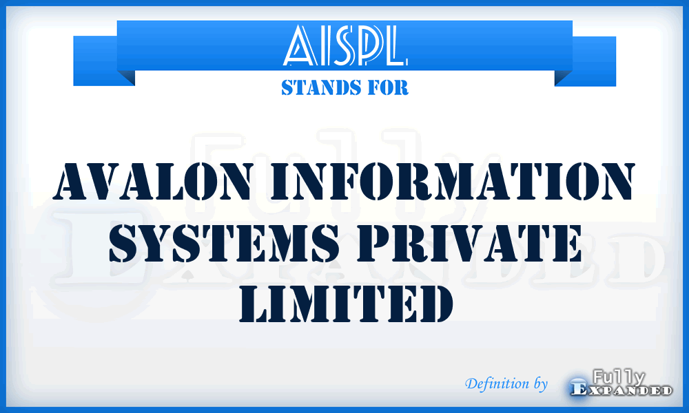 AISPL - Avalon Information Systems Private Limited