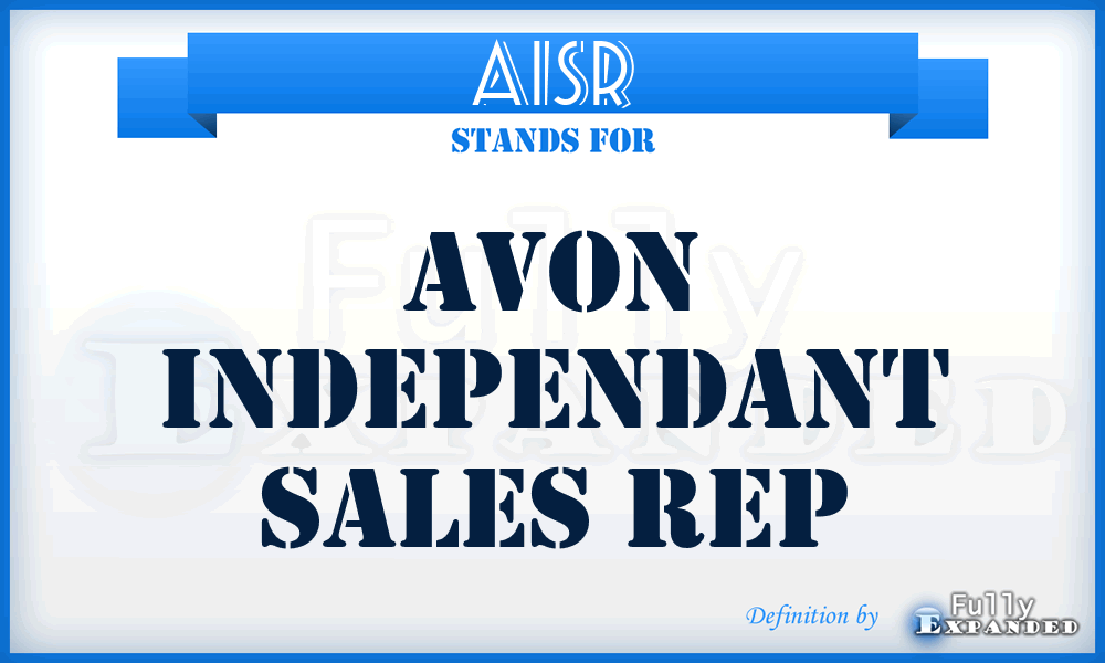 AISR - Avon Independant Sales Rep