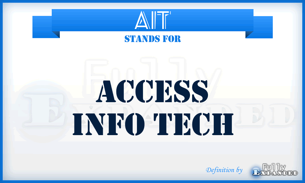 AIT - Access Info Tech