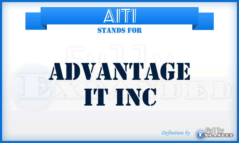 AITI - Advantage IT Inc