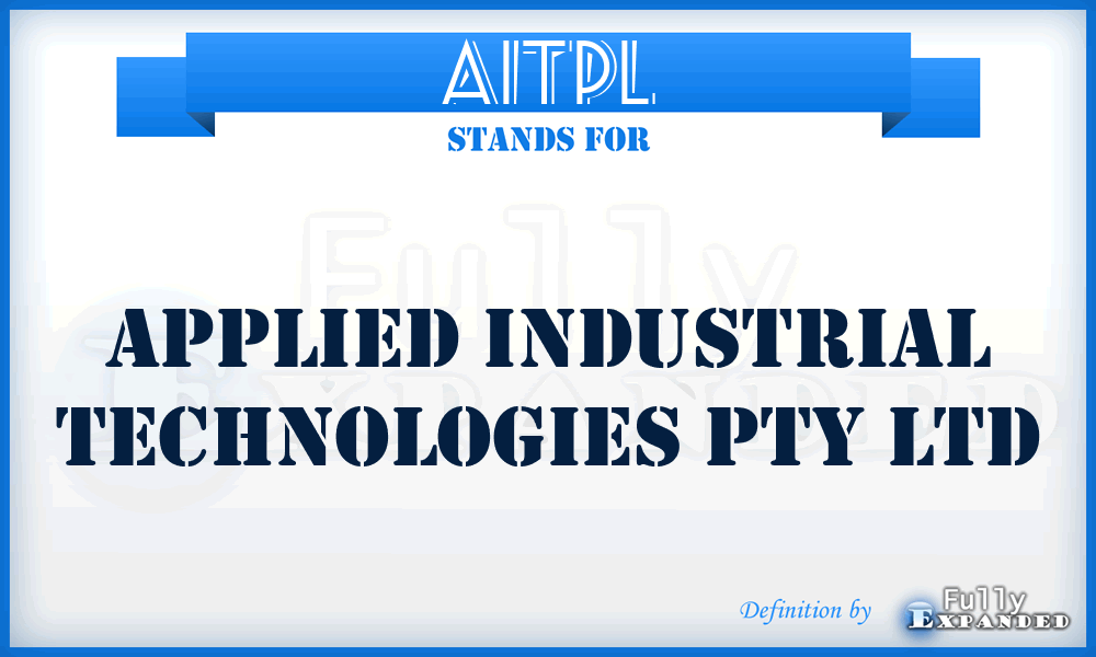AITPL - Applied Industrial Technologies Pty Ltd