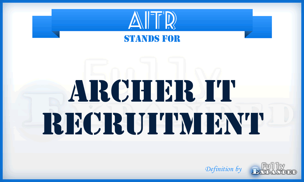 AITR - Archer IT Recruitment