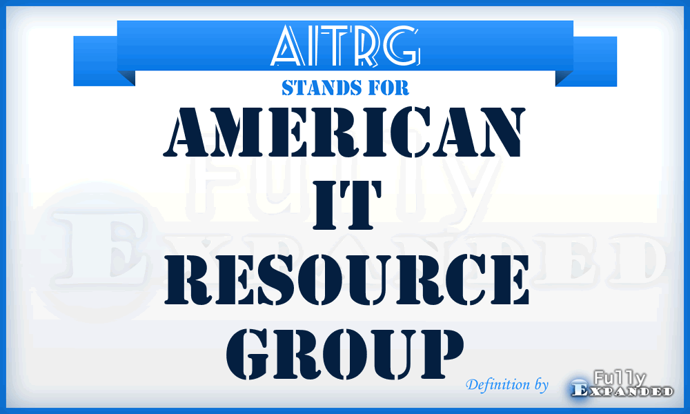 AITRG - American IT Resource Group