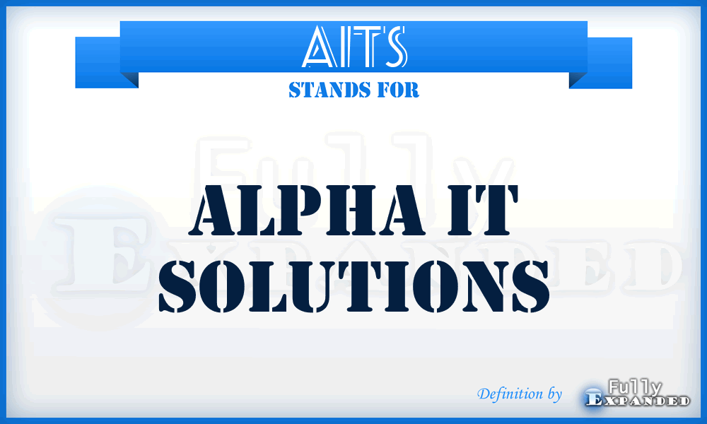 AITS - Alpha IT Solutions