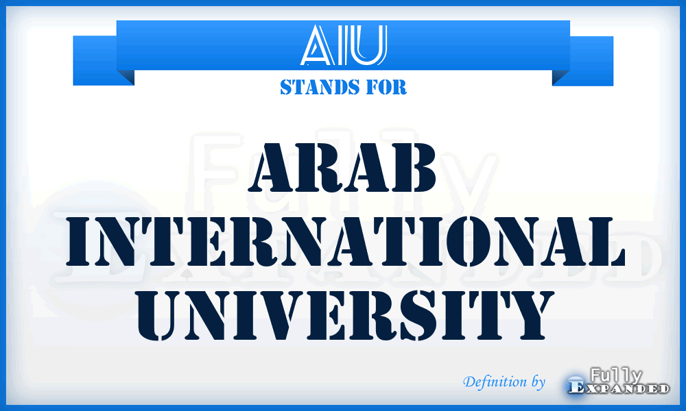 AIU - Arab International University