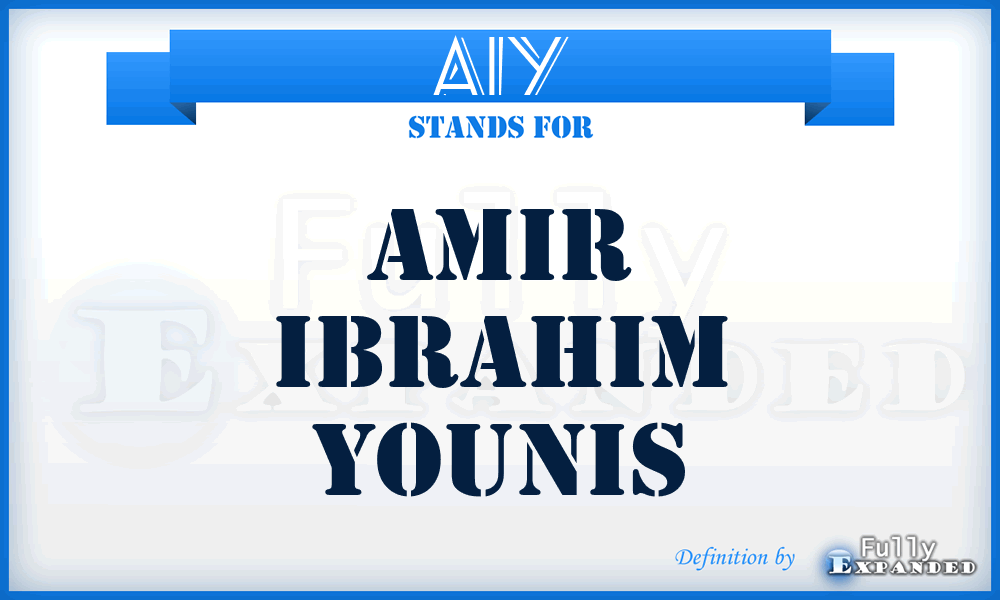 AIY - Amir Ibrahim Younis