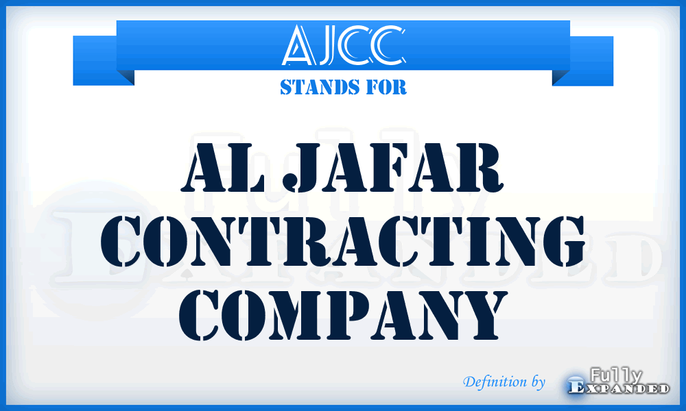 AJCC - Al Jafar Contracting Company