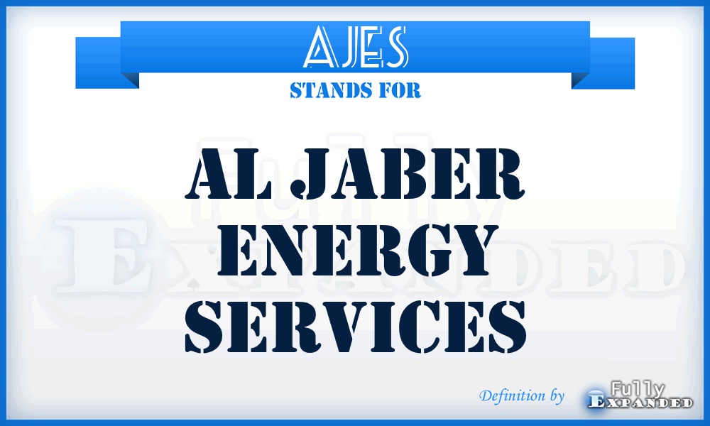 AJES - Al Jaber Energy Services