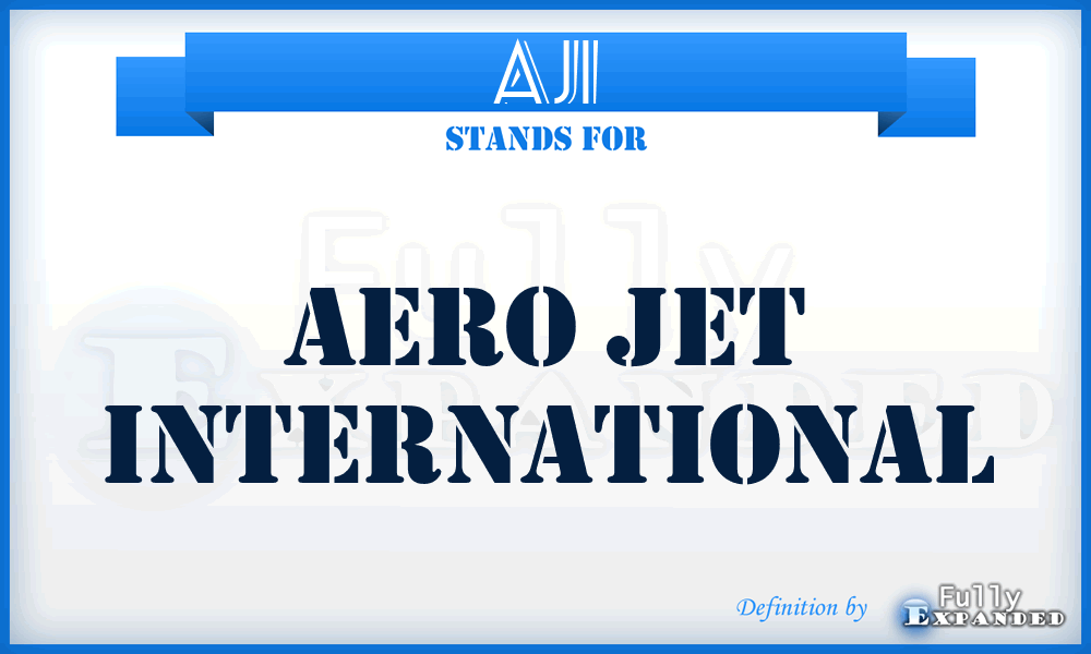 AJI - Aero Jet International