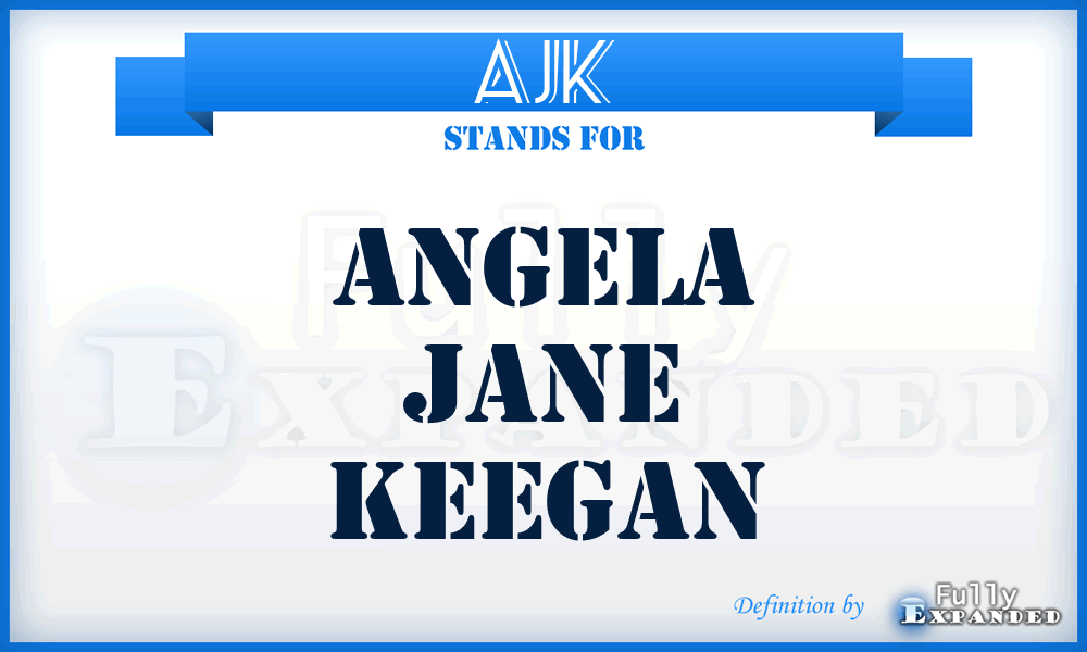 AJK - Angela Jane Keegan