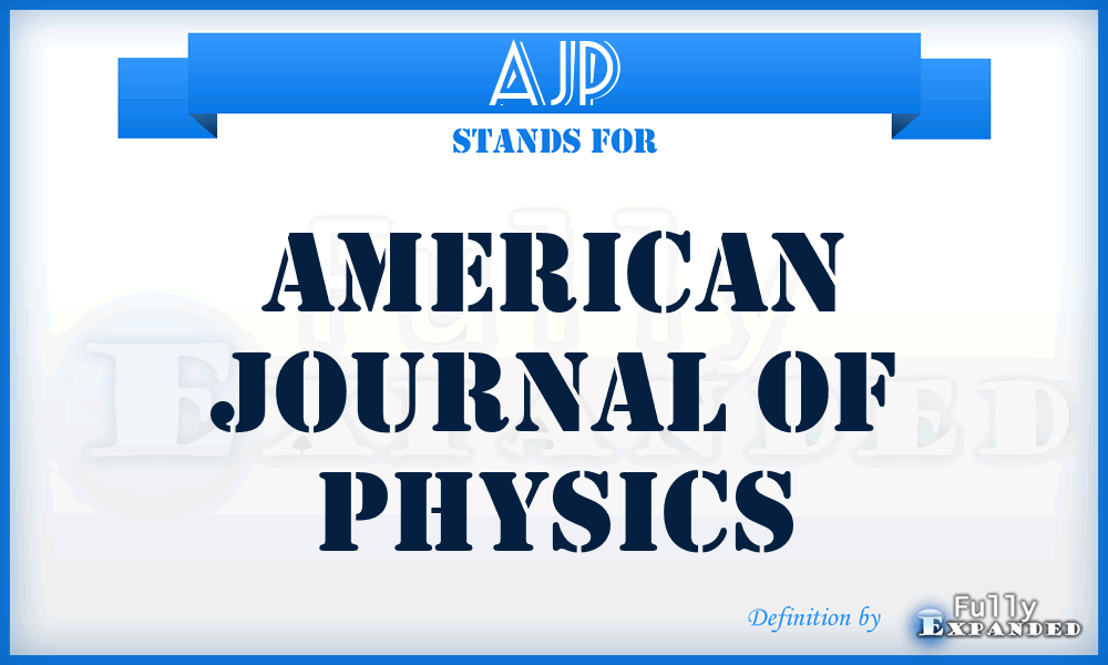 AJP - American Journal of Physics